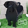Luxury Black Labrador Wooden Storage Caddy/Stand